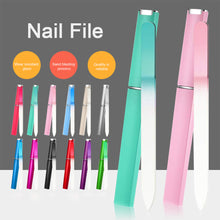 Load image into Gallery viewer, Frosted Glass Nail File Colored Crystal Glass Nail File Polishing Strip Manicure Polishing Tools Nail Art Accessories
