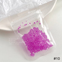 Load image into Gallery viewer, Nail Art Symphony Mermaid Bead Glass Bead Nail Art Jewelry Multicolor Crystal Beads Nail Stickers Nail Decoration Beads