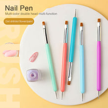 Load image into Gallery viewer, Dual-ended Nail Pen Dual-purpose Nail Paint Pen Spot Drill Pen Manicure Draw Paint Pen Nail Art Tools