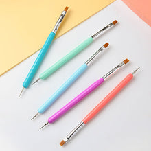 Load image into Gallery viewer, Dual-ended Nail Pen Dual-purpose Nail Paint Pen Spot Drill Pen Manicure Draw Paint Pen Nail Art Tools
