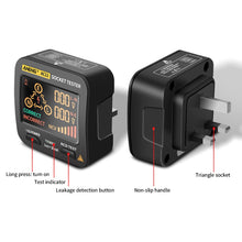 Load image into Gallery viewer, ANENG AC11 Digital Smart Socket Tester Multifunction Socket Voltage Test Socket Detector US/UK/EU/AU Plug Ground Zero Line Phase Check Rcd NCV Test