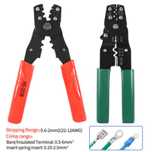 Load image into Gallery viewer, 4 in 1 Multi-functional Professional Crimping Pliers Wire Cable Crimper HS-202B Cutter Pliers Terminal Pliers Tool HS-202D Hand Crimping Tool Portable