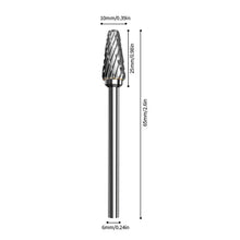 Load image into Gallery viewer, 5Pcs 1/4 Inch 6mm Head Tungsten Carbide Rotary Point Burr Milling Cutters Die Grinder Shank Set For The Mill