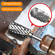 Load image into Gallery viewer, 8Pcs/Set Of 6mm To 12mm Carbide Burr Drill Bits For Cnc Engraving 1/4" Rotary Cutter Lime W/ Box