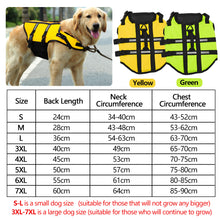 Load image into Gallery viewer, S-7XL Dog Vest Summer Pet Life Jacket Dog Safety Swimwear Pet Swim Suit Dog Life Jackets With Reflective Wing Small Medium Large Dogs