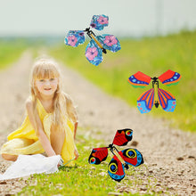 Load image into Gallery viewer, 1Pc Magic Butterfly Wind Up Rubber Band Flying Butterfly Party Magic Trick Toy Magic Props Magic Tricks For Kids Surprise Gifts