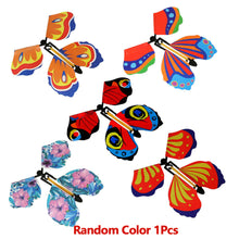 Load image into Gallery viewer, 1Pc Magic Butterfly Wind Up Rubber Band Flying Butterfly Party Magic Trick Toy Magic Props Magic Tricks For Kids Surprise Gifts