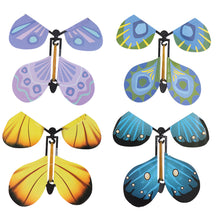 Load image into Gallery viewer, 1Pc Magic Butterfly Wind Up Rubber Band Flying Butterfly Party Magic Trick Toy Magic Props Magic Tricks For Kids Surprise Gifts