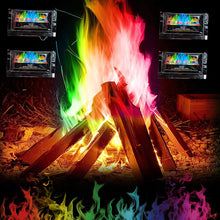 Load image into Gallery viewer, 10g/15g/25g/30g Coloured Fire Flames Powder Flame Colorant Magic Fire Trick Outdoor Camping Bonfire Hiking Survival Tools