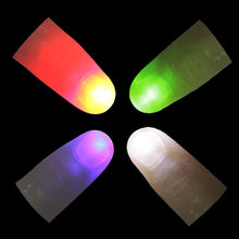 Load image into Gallery viewer, Magic Thumbs Light Toys for Adult Magic Trick Props Blue Light Led Flashing Fingers Halloween Party Toys for Children