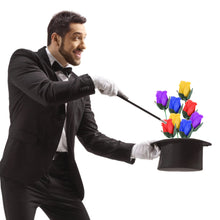 Load image into Gallery viewer, 1PC Torch To Flower Torch To Rose Fire Magic Trick Flame Appearing Flower Professional Magician Bar Street Illusion Gimmick Props