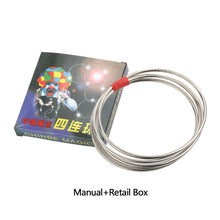 Load image into Gallery viewer, 4Pcs/Set Magic Toy Metal Rings Classic Linking Iron Hoops Fun Magic Tricks Playing Props Toys Tools Magic Props