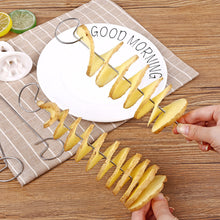 Load image into Gallery viewer, Spiral Potato Cutter Cucumber Slicer Vegetable Spiralizer Cutter Potato BBQ Skewers For Camping Barbecue Tools Kitchen Accessories Gadgets