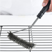 Load image into Gallery viewer, BBQ Grill Barbecue Kit Cleaning Brush Stainless Steel Cooking Tools Kitchen Accessories Wire Bristles Triangle Cleaning Brushes