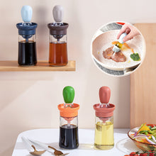 Load image into Gallery viewer, 180ml Kitchen Silicone Oil Bottle Oil Brush Baking Barbecue Grill Oil Brush Dispenser Pastry Steak Oil Brushes Kitchen Baking BBQ Tool