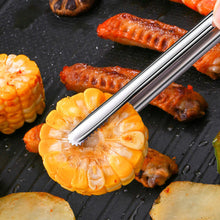 Load image into Gallery viewer, Stainless Steel Grill Tongs Cooking Utensils For BBQ Baking Silver Finger Chuck Bakery Clamp Pastry Tong Kitchen Camping Supplies