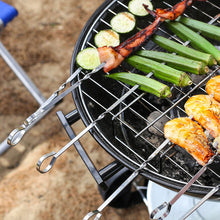 Load image into Gallery viewer, 20Pcs Stainless Steel BBQ Tools Set Spatula Fork Tongs Knife Brush Skewers Barbecue Grilling Utensil Accessories Outdoor Cooking Tool Set
