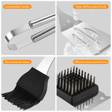 Load image into Gallery viewer, 20Pcs Stainless Steel BBQ Tools Set Spatula Fork Tongs Knife Brush Skewers Barbecue Grilling Utensil Accessories Outdoor Cooking Tool Set