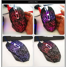 Load image into Gallery viewer, Colorful LED Computer Gaming Mouse Professional Ultra-precise Game For Dota 2 For LOL Gamer 2400 DPI USB Wired Mouse