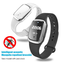 Load image into Gallery viewer, M2 Ultrasonic Electronic Mosquito Repellent Bracelet Smart Mosquito Killer Adult Children Outdoor Rechargeable Mosquito Repellent Watch