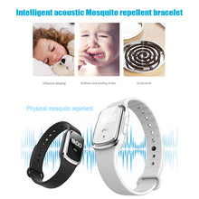 Load image into Gallery viewer, M2 Ultrasonic Electronic Mosquito Repellent Bracelet Smart Mosquito Killer Adult Children Outdoor Rechargeable Mosquito Repellent Watch