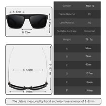 Load image into Gallery viewer, Fashion Polarized Sunglasses Men Women Square Male Sun Glasses Vintage Driving Fishing Eyeglasses Sport Shades