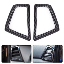 Load image into Gallery viewer, 2Pcs Car Carbon Fiber Style Car Dashboard Side Air Outlet Cover Trim For Hyudai Tucson 2015 - 2018 Styling
