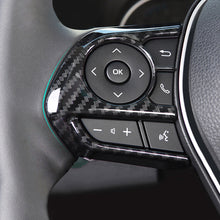 Load image into Gallery viewer, 2Pcs Car Steering Wheel Button Panel Cover Trim Sticker For Toyota RAV4 2019 - 2021 RAV 4 XA50 Accessories