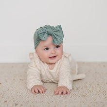 Load image into Gallery viewer, Newborn Baby Hat Elastic Baby Bow Knotted Hats Soft Cotton Infant Headbands Knotn Headscarf Hat Baby Kids Headwear