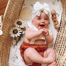Load image into Gallery viewer, Newborn Baby Hat Elastic Baby Bow Knotted Hats Soft Cotton Infant Headbands Knotn Headscarf Hat Baby Kids Headwear