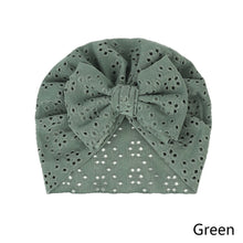 Load image into Gallery viewer, Newborn Baby Hat Elastic Baby Bow Knotted Hats Soft Cotton Infant Headbands Knotn Headscarf Hat Baby Kids Headwear