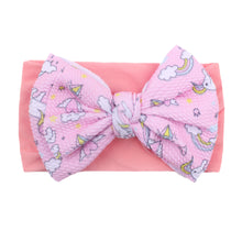 Load image into Gallery viewer, Baby Headband New Bohemia Elastic Printed Flower Hairband Kids Children Elastic Bow Ribbon Hair Accessories Princess Headwear