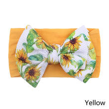 Load image into Gallery viewer, Baby Headband New Bohemia Elastic Printed Flower Hairband Kids Children Elastic Bow Ribbon Hair Accessories Princess Headwear