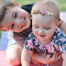 Load image into Gallery viewer, Baby Flower Headband Infant Girl Cute Hairband Kids Children Elastic Ribbon Hair Accessories Princess Floral Wedding Party Headwear