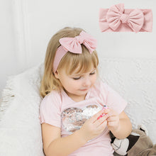 Load image into Gallery viewer, Baby Headband Knit Bowknot Elastic Hairband Kids Children Elastic Bow Ribbon Hair Accessories Princess Headwear