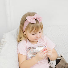 Load image into Gallery viewer, Baby Headband Knit Bowknot Elastic Hairband Kids Children Elastic Bow Ribbon Hair Accessories Princess Headwear