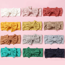 Load image into Gallery viewer, Baby Headband Knit Bowknot Elastic Hairband Kids Children Elastic Bow Ribbon Hair Accessories Princess Headwear