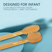 Load image into Gallery viewer, 2Pcs Infant Toothbrush Non-Slip Tongue Cleaner Soft Silicone Baby silicone toothbrush Baby Tongue Cleaning Brush Oral Care