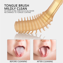 Load image into Gallery viewer, 2Pcs Infant Toothbrush Non-Slip Tongue Cleaner Soft Silicone Baby silicone toothbrush Baby Tongue Cleaning Brush Oral Care