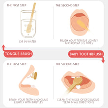 Load image into Gallery viewer, 2Pcs Infant Toothbrush Non-Slip Tongue Cleaner Soft Silicone Baby silicone toothbrush Baby Tongue Cleaning Brush Oral Care