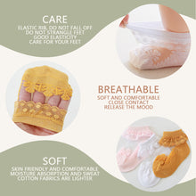Load image into Gallery viewer, Summer Newborn Socks Breathable Cotton Socks Baby 0-36 Months Infant Lace Socks Dress Up for Girls Boys Gift