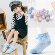 Load image into Gallery viewer, Summer Newborn Socks Breathable Cotton Socks Baby Infant Lace Socks Dress Up for Girls Boys Gift