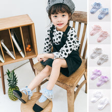 Load image into Gallery viewer, Summer Newborn Socks Breathable Cotton Socks Baby Infant Lace Socks Dress Up for Girls Boys Gift