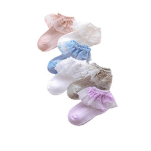 Load image into Gallery viewer, Summer Newborn Socks Breathable Cotton Socks Baby Infant Lace Socks Dress Up for Girls Boys Gift