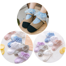 Load image into Gallery viewer, Summer Newborn Socks Breathable Cotton Socks Baby Infant Lace Socks Dress Up for Girls Boys Gift