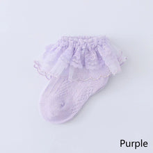 Load image into Gallery viewer, Summer Newborn Socks Breathable Cotton Socks Baby Infant Lace Socks Dress Up for Girls Boys Gift