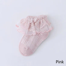 Load image into Gallery viewer, Summer Newborn Socks Breathable Cotton Socks Baby Infant Lace Socks Dress Up for Girls Boys Gift