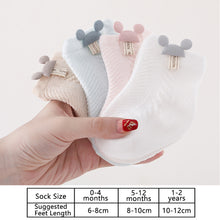 Load image into Gallery viewer, Summer Newborn Socks Breathable Socks Baby 0-24 Months Infant Kids Ankle Socks Toddler Sock Dress Up for Girls Boys Gift