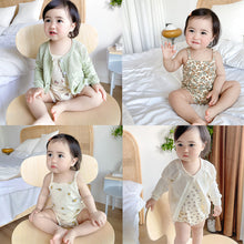 Load image into Gallery viewer, Summer Newborn Sling-romper Fruit Pattern Cotton Infant Bodysuit Sleeveless Romper Toddler Baby Clothes