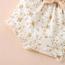 Load image into Gallery viewer, Summer Newborn Floral Fake Two-piece Romper Cotton Infant Bodysuit Short Sleeve Romper Toddler Baby Clothes